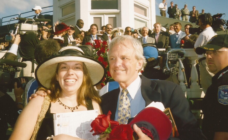 Stephen Johnstone and his niece, Sarah, crashed the Kentucky Derby celebration together in 2008.