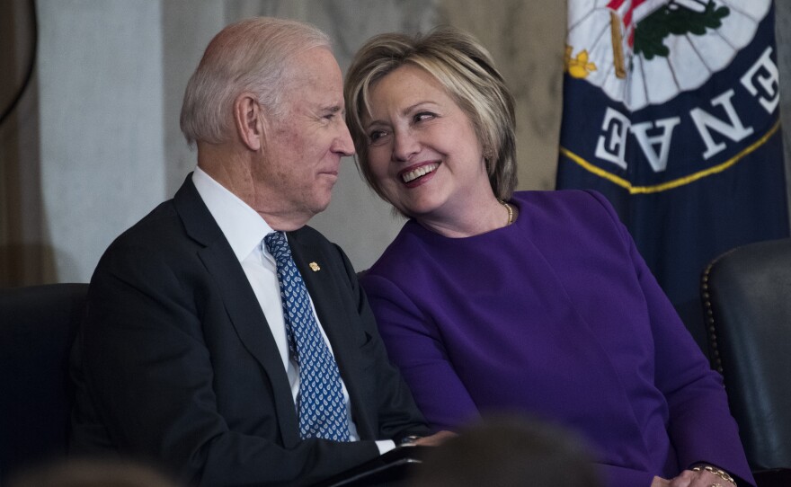 Former Secretary of State Hillary Clinton endorsed former vice president Joe Biden for president on Tuesday during a virtual town hall.
