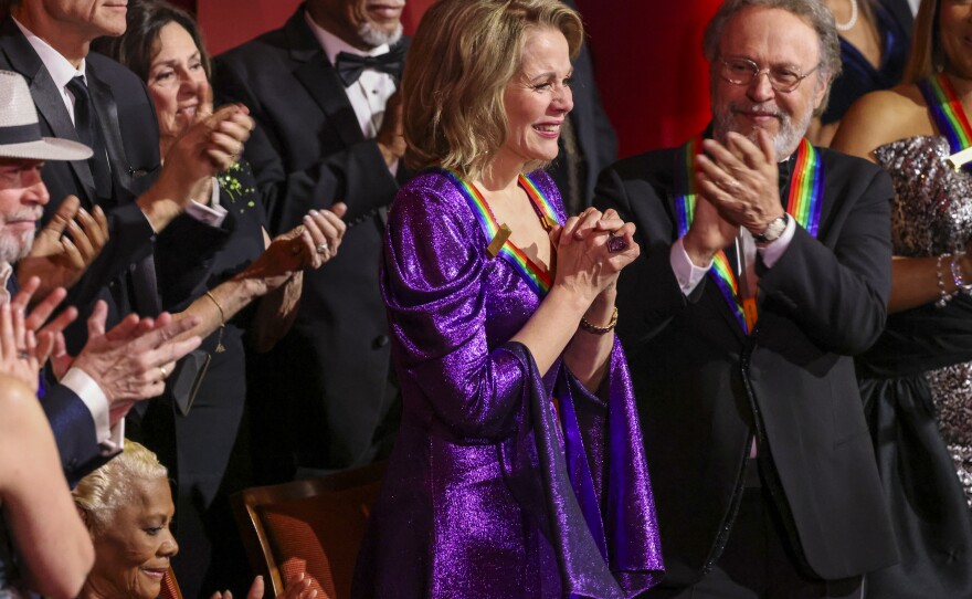 Pictured (L-R): Kennedy Center Honorees Barry Gibb, Dionne Warwick, Renée Fleming, Billy Crystal, and Queen Latifah