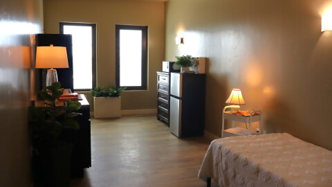 A room in Father Joe's Villages' new dorm-style apartment community, photographed on Monday, Sept. 21, 2026.
