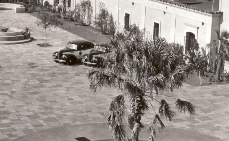 An undated photo of the Old Police Headquarters’ courtyard.