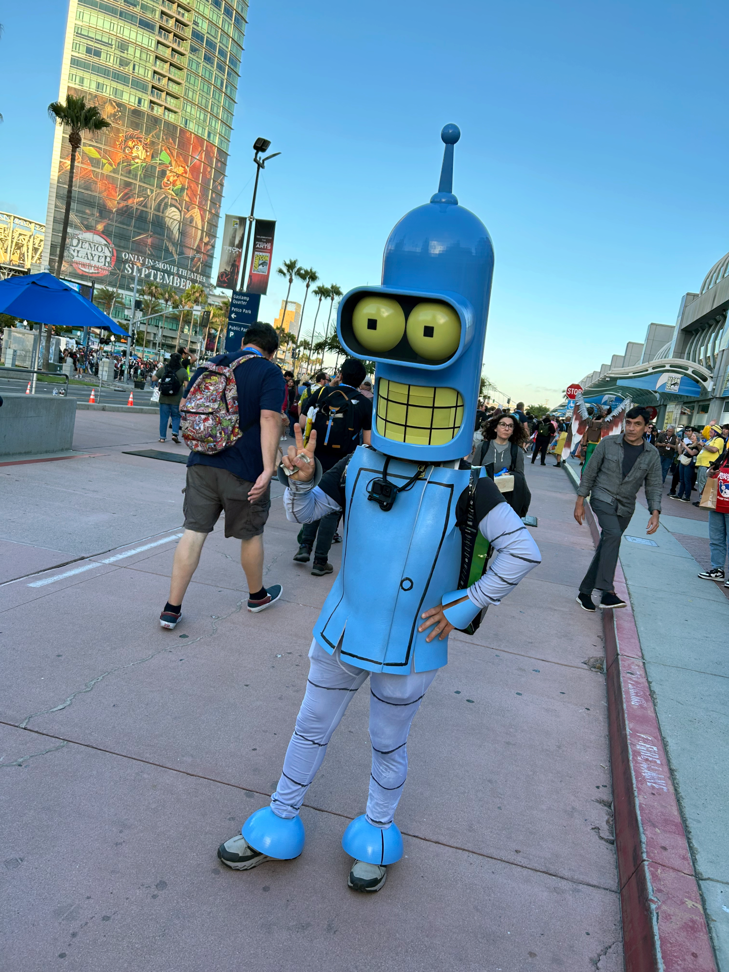 Armando Esparza brought Bender from "Futurama" to life at Comic-Con on July 25, 2025.