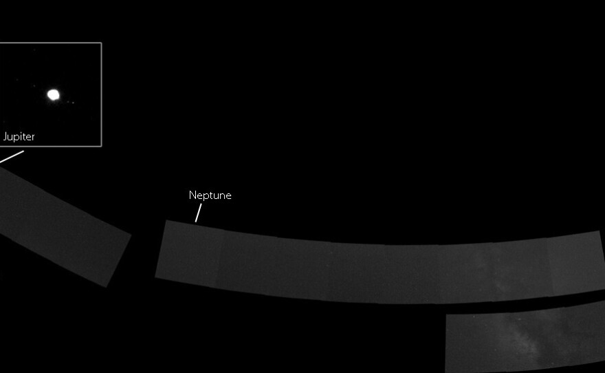 Messenger sent this "family portrait" of the planets in the solar system, created from 34 images.