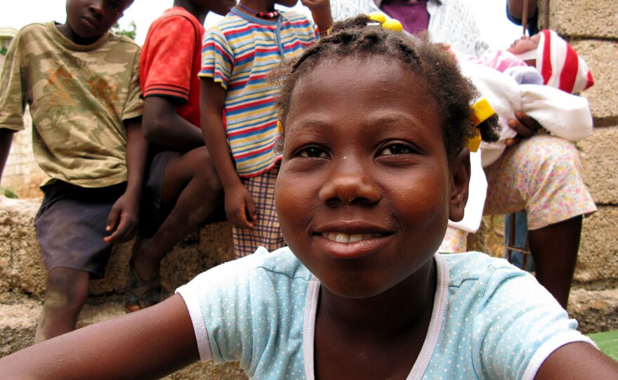 Berlyne Chery, 13, after being returned to her village of Calebasse, Haiti.  She was one of the 33 children taken by a group of U.S. missionaries after the earthquake in January. The missionaries claimed the children were orphans, but they all have living parents.