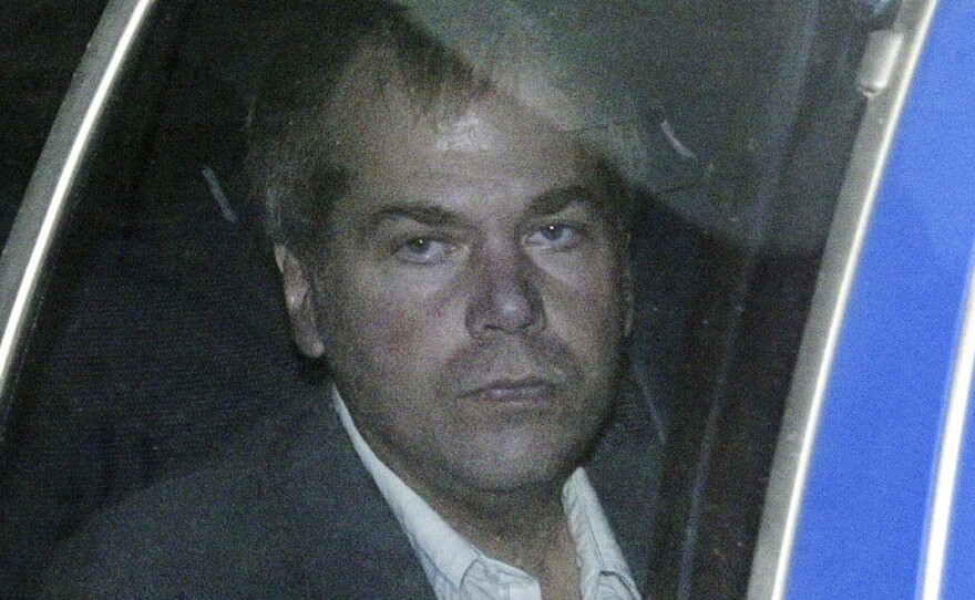 John Hinckley Jr., pictured in November 2003, arrives at U.S. District Court in Washington. As of Wednesday, President Ronald Reagan's would-be assassin is no longer under court-mandated legal or mental health supervision.