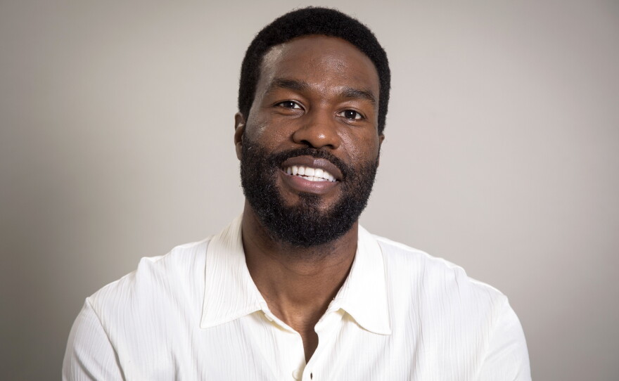 Yahya Abdul-Mateen II poses for a portrait on Tuesday, May 23, 2023, in New York. Abdul-Mateen is nominated for an Emmy Award for Wonder Man.