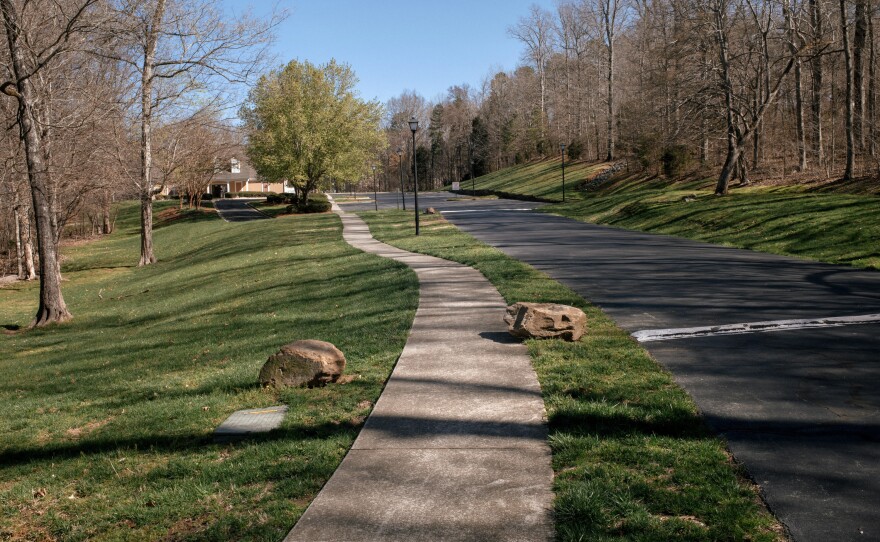 The street where Jonathan Ferrell was shot by police in September 2013.