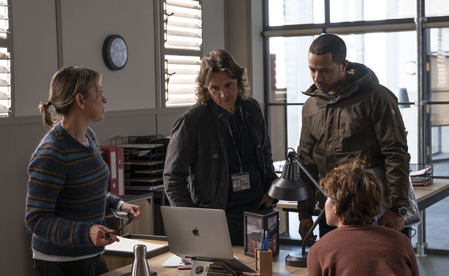 Ukweli Roach as Tyrone and Nicola Walker as Annika