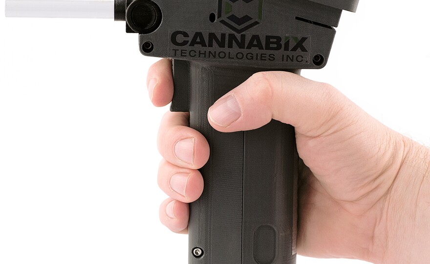 This prototype of a marijuana breathalyzer was developed by Vancouver, Canada-based Cannabix Technologies.
