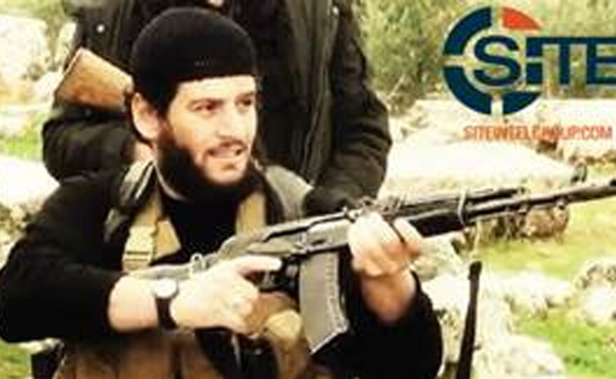 Abu Muhammed al-Adnani, spokesman for the Islamic State, has been killed in northern Syria, according to the IS semi-official news agency Amaq. He's shown here in an undated image provided by SITE Intel Group.