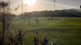 Families enjoying the outdoors at Veterans Park in Chula Vista on Aug. 6, 2020.