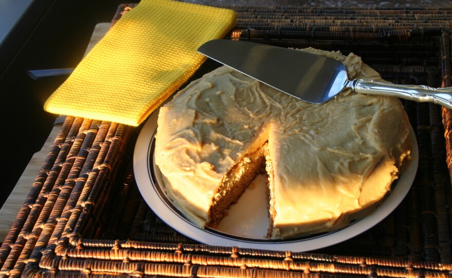 Freda DeKnight's Banana Orange Caramel Cake, from her 1948 cookbook Date With A Dish. Banana-based dishes have a long history in the South. Ships ferrying the fruit from the Caribbean to be distributed across America would drop off ripe ones at Gulf Coast ports like Mobile, Ala.