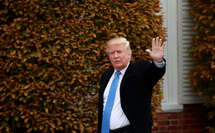 President-elect Donald Trump at Trump International Golf Club in Bedminster Township, N.J.