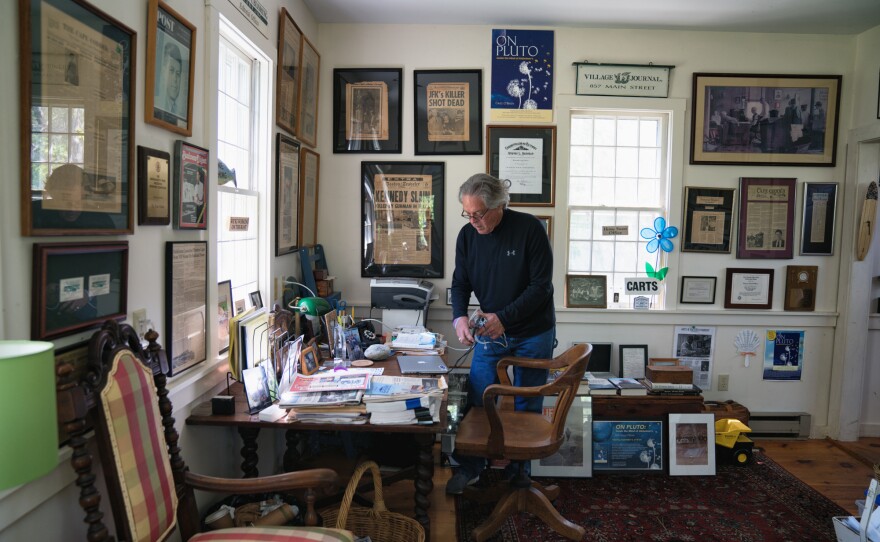 Although Alzheimer's has made writing more difficult, Greg still works as a freelance writer and editor. He wrote an autobiography, <em>On Pluto: Inside The Mind Of Alzheimer's,</em> about his diagnosis.