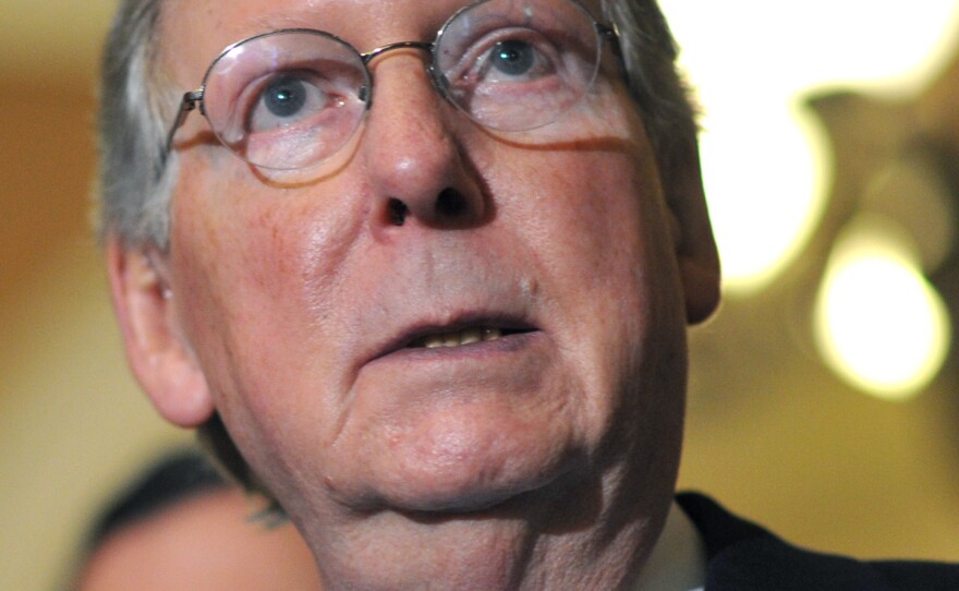 Senate Minority Leader Mitch McConnell, R-Ky., on Capitol Hill on Sept. 24.