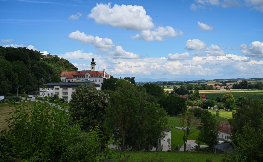 A view from the cloister of Mallersdorf to the Laber-Valley.