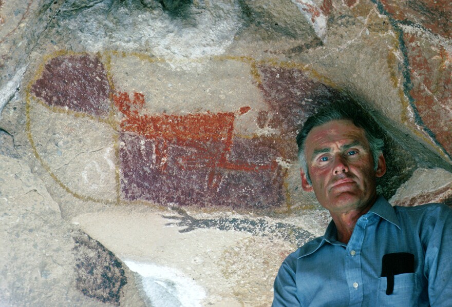 Harry Crosby and cave painting (undated)