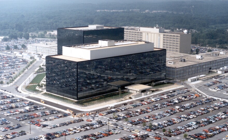 The National Security Agency (NSA) headquarters building in Fort Meade, Maryland.