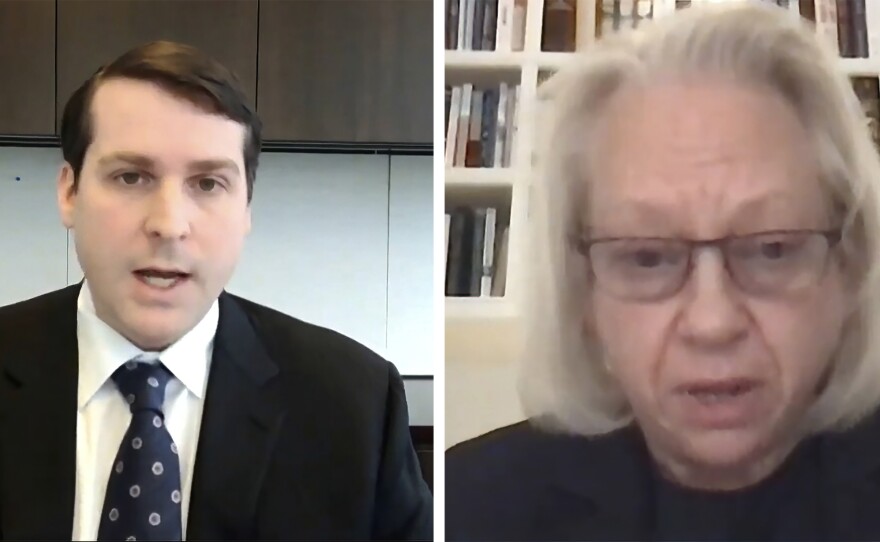 David and Kathe Sackler, members of the family that owns Purdue Pharma, the maker of OxyContin, testified via video to a House Oversight Committee hearing on Dec. 17, 2020. Sackler family members have acknowledged that the drug had a role in the opioid crisis, but they have stopped short of apologizing or admitting wrongdoing.