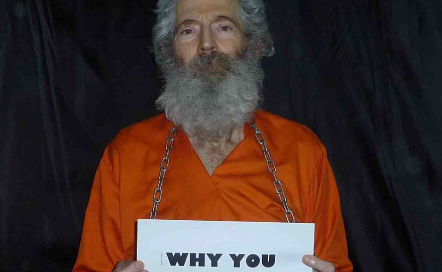 A photo provided by Robert Levinson's family shows the retired FBI agent in captivity in April 2011.