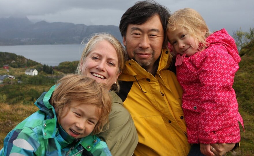 Marcus, Kristin, Winston and Nora (from left) left their "Arctic dream" in the summer of 2012 to return to Boston.