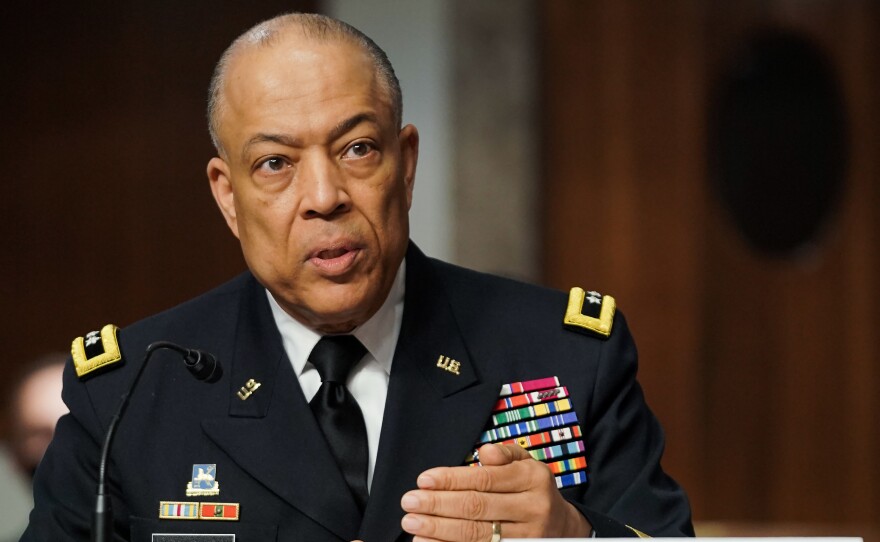 Maj. Gen. William Walker, seen here during a Senate Homeland Security and Governmental Affairs hearing on March 3, has been appointed as the House sergeant-at-arms.