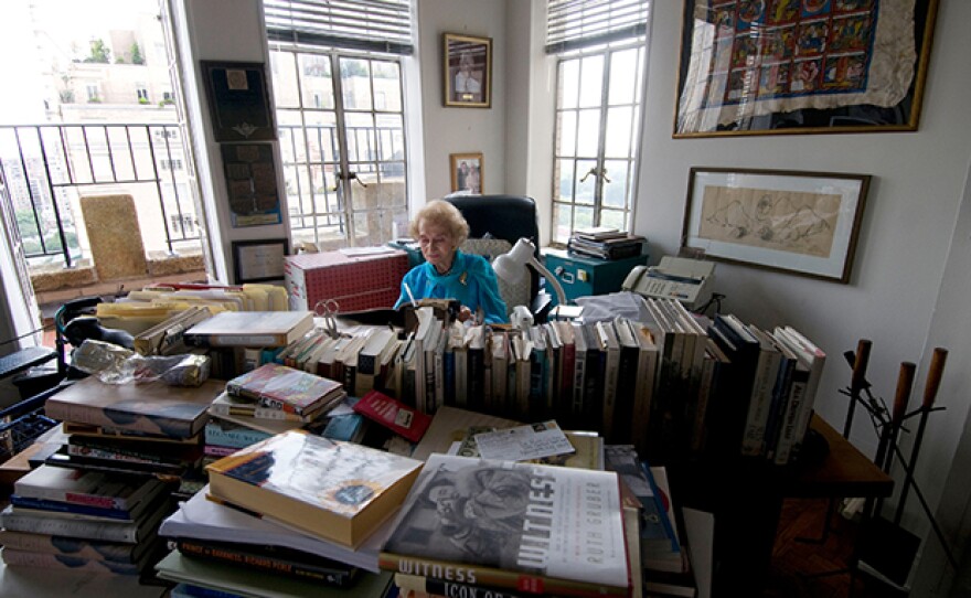 Ruth Gruber in her New York City apartment in "Ahead Of Time: The Extraordinary Journey Of Ruth Gruber."