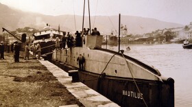Sir Hubert Wilkins' specially-built sub named the Nautilus. (undated photo)