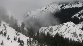 Fog and mist shroud the Sierra Nevada, near Echo Summit, Calif., Thursday, Feb. 2, 2017. 