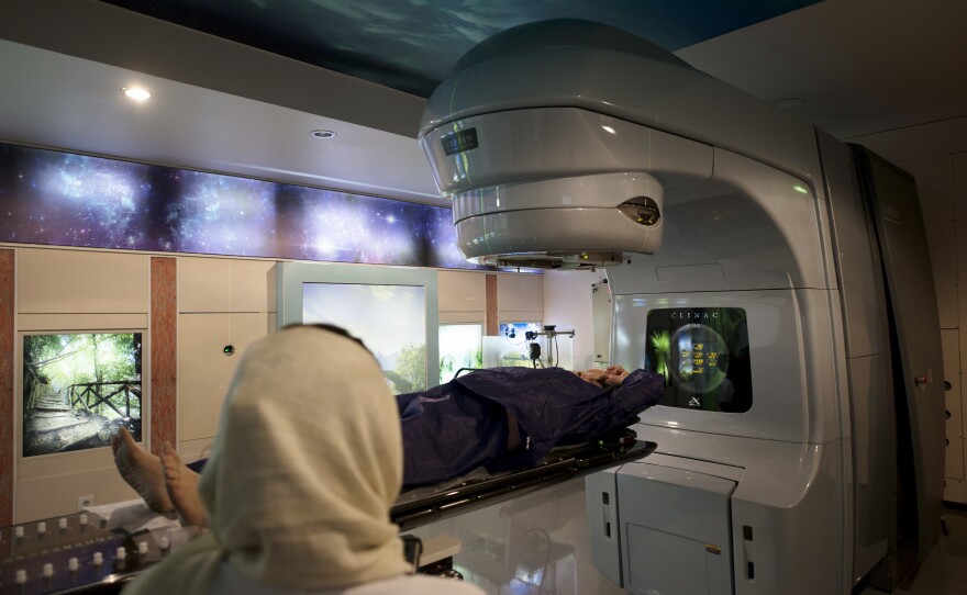 Doctors at Tehran's Roshana Cancer Clinic say it's hard to maintain radiation therapy machines and obtain replacement parts when something breaks.