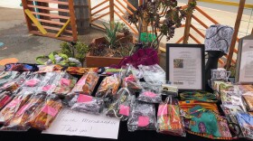 Immigrant fashion designers in City Heights showed off their stylish face coverings as part of a giveaway on El Cajon Boulevard on June 8, 2020. 