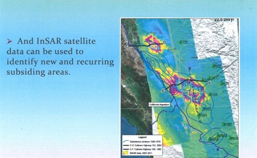 Satellite Map of Subsidence Area