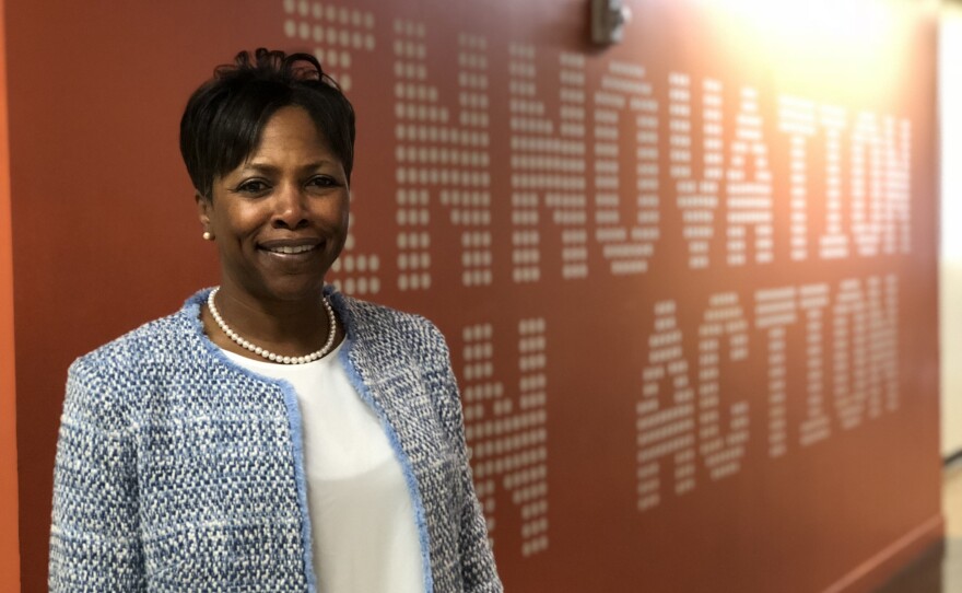 Cheryl James-Ward poses for a photo, May 1, 2018.