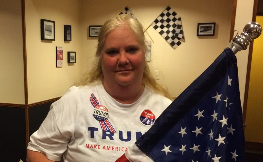 Linda Schainberg, 53, organizes weekly volunteer meetings for Trump supporters in Hollywood, Fla.