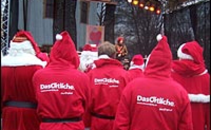 Sponsoring Santa: The local phone book company provided Santa robes to competitors who didn't have their own, and stuck its logo on the back.