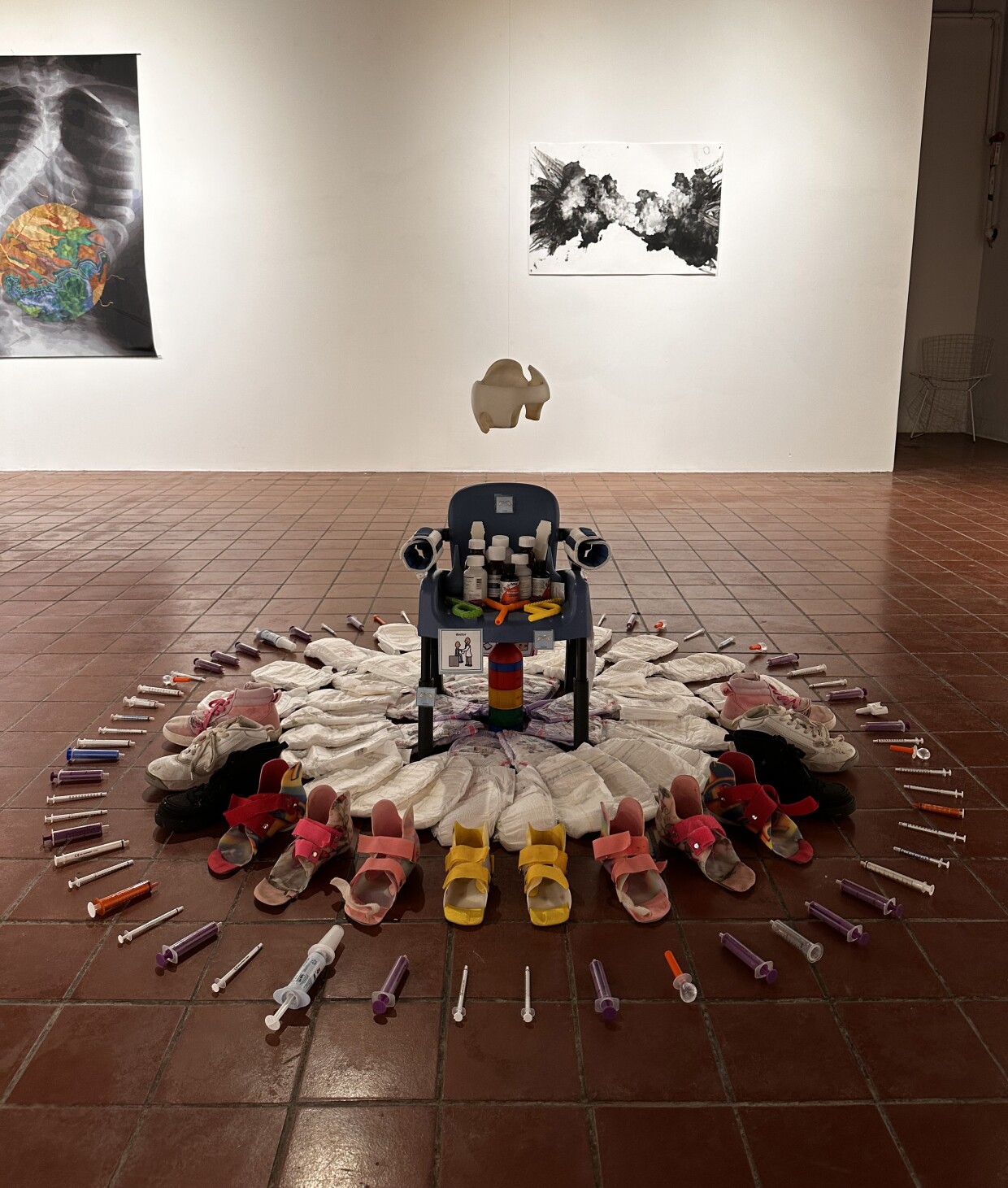 Tatiana Ortiz-Rubio's art is shown on display at Best Practice, part of the "Picturing Health" exhibition.