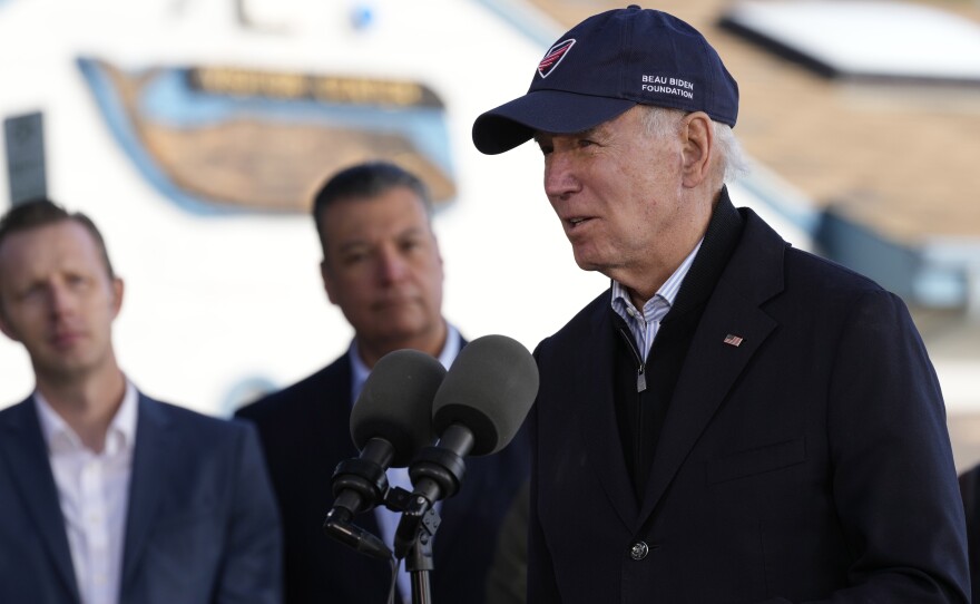 President Biden visited Aptos, Calif., Thursday, to tour damage caused by the recent series of storms. He told reporters he has no regrets about how he and his lawyers have handled the discovery and disclosure of classified documents found at his former office and personal residence.