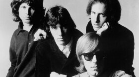 (l-r): Jim Morrison, John Densmore, Robby Krieger, Ray Manzarek of The Doors