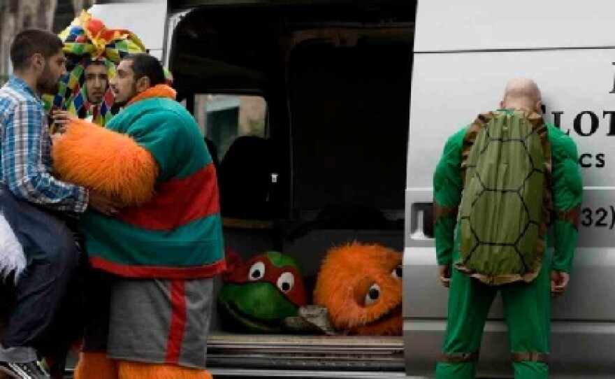 The costumed suicide bombers in "Four Lions."