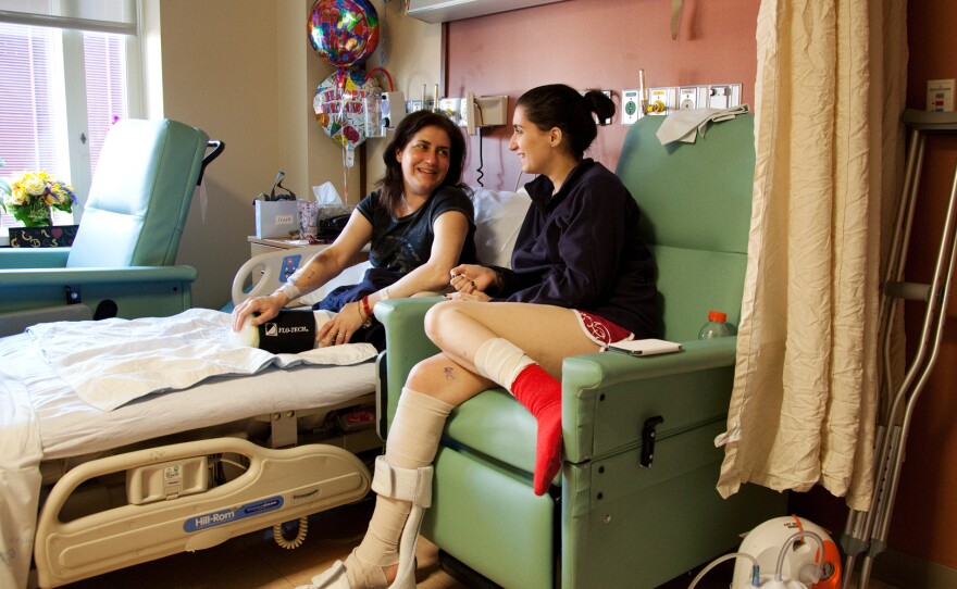 The Corcorans went to the Boston Marathon separately, but ended up in the same recovery room at Boston Medical Center.