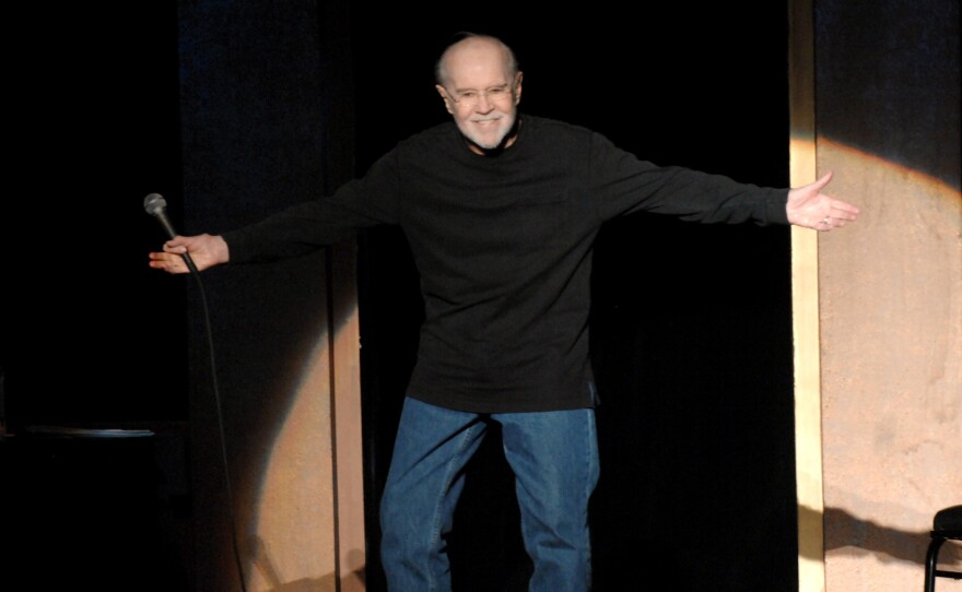 Comedian George Carlin appears at Wheeler Opera House in Aspen, Colo., in 2007 during HBO's 13th Annual U.S. Comedy Arts Festival.