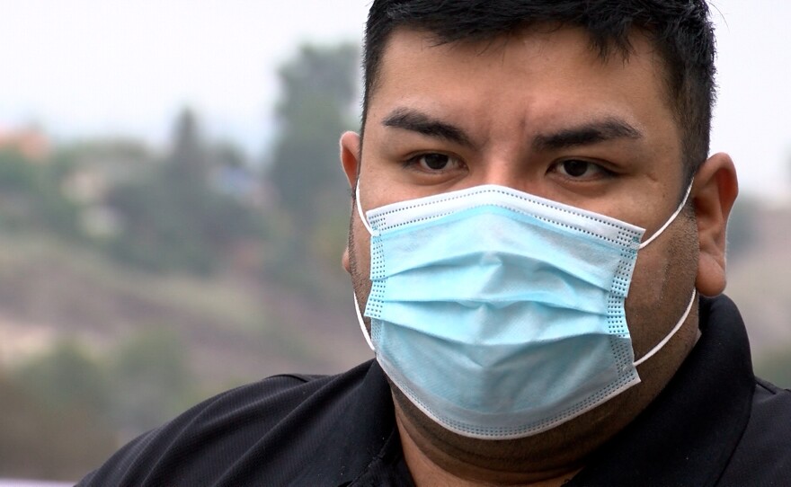 Giovanni Sanchez Aguilar is a DACA student at Mesa College, San Diego, CA October 22, 2021