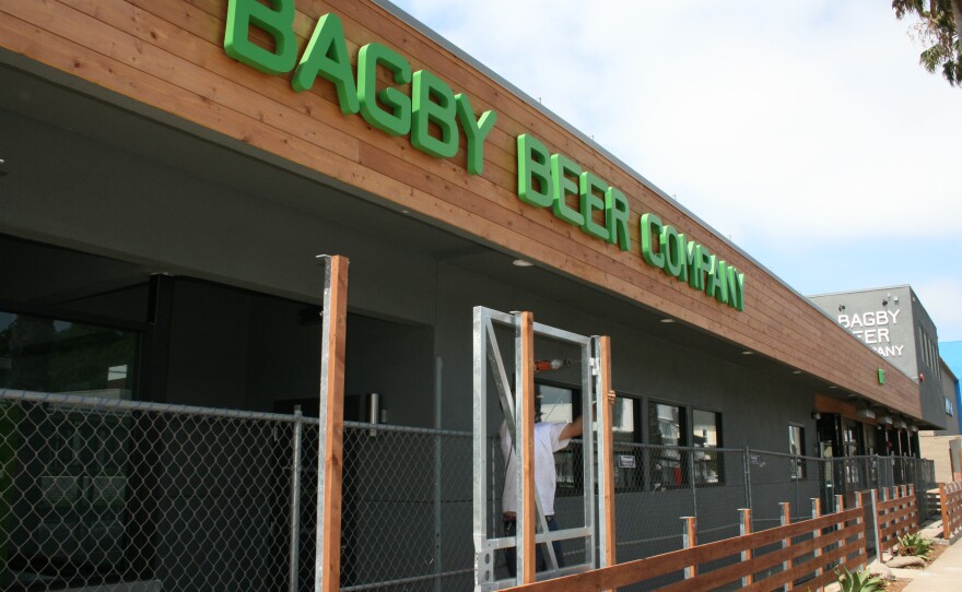 Bagby Beer Company brewery and restaurant, now a fixture in Oceanside, is seen a month before it opened in August 2014. 