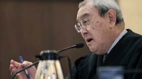 In this Feb. 13, 2012 file photo, U.S. 9th Circuit Court of Appeals Judge A. Wallace Tashima speaks during arguments in San Francisco.