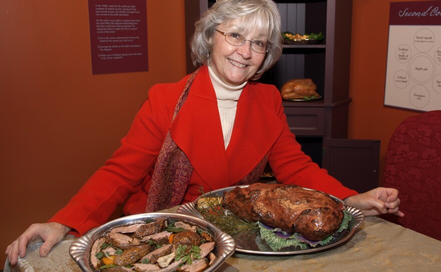 Sandy Levins created stewed duck and roast leg of lamb for Winterthur Museum & Country Estate in Delaware.