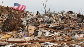 Joplin, Missouri post apocalyptic landscape after the April 2011 tornado outbreak that left a trail of destruction across the U.S. 