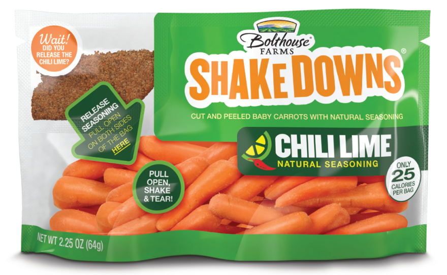 Bolthouse Farm's Shake Downs in chili lime flavor.