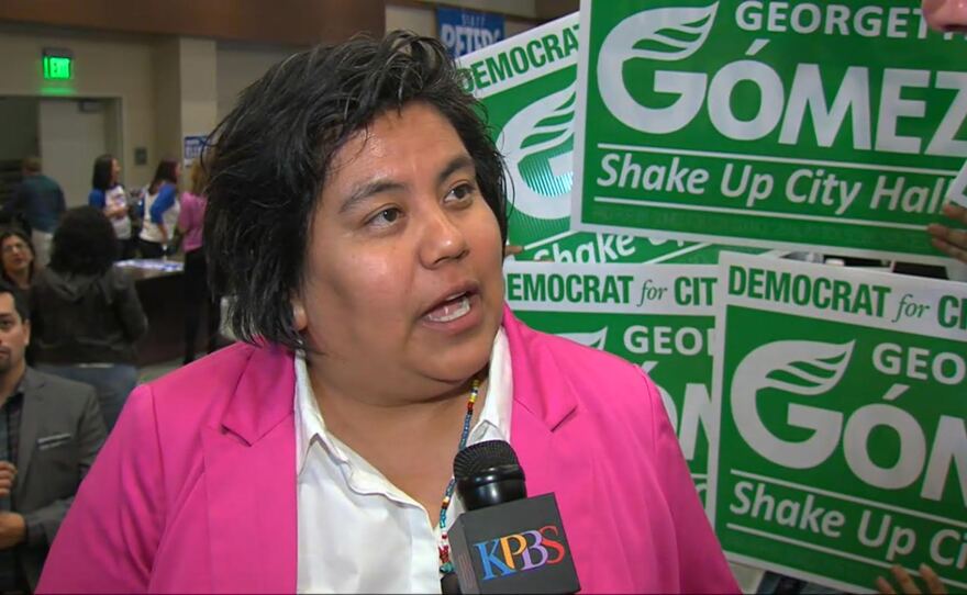 Georgette Gomez speaks to KPBS, Nov. 8, 2016.