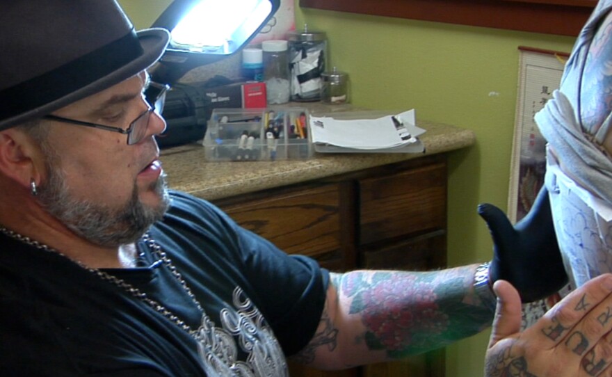 Chris Winn curated the "Inspired by Ink" exhibit at the Oceanside Museum of Art that's running through September 25th.