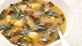 A traditional Portuguese soup called Caldo Verde.